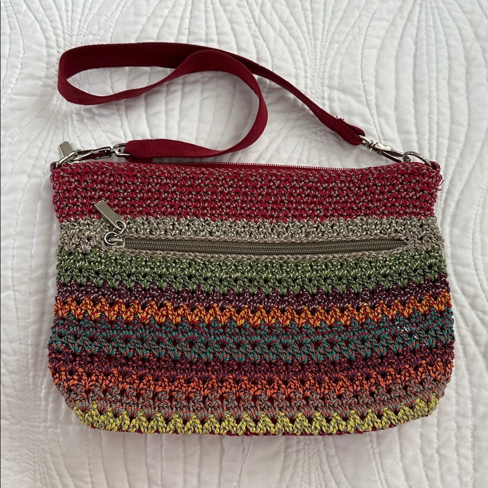 The Sak Multicolored Striped Knit Shoulder Bag - Picture 2 of 7